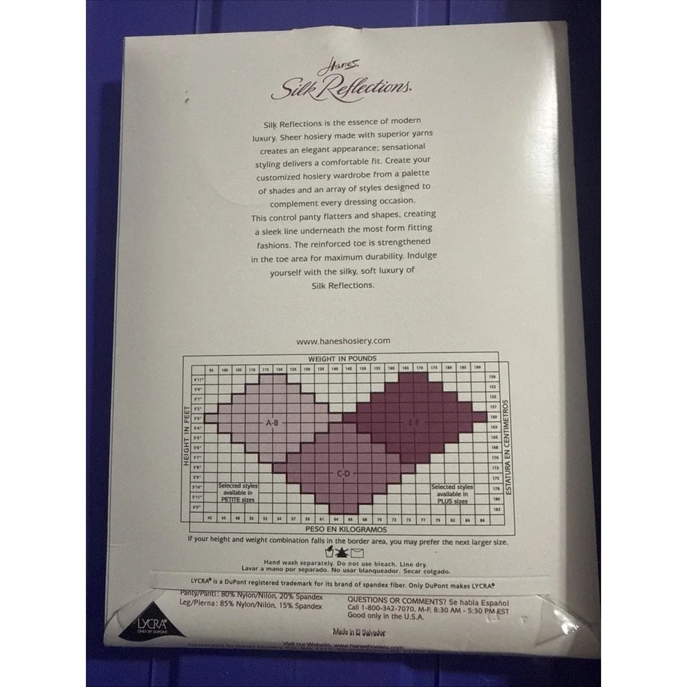 1 Pair Hanes Silk Reflections SIlky Sheer Control Top Pantyhose PEARL 718 Sz EF
